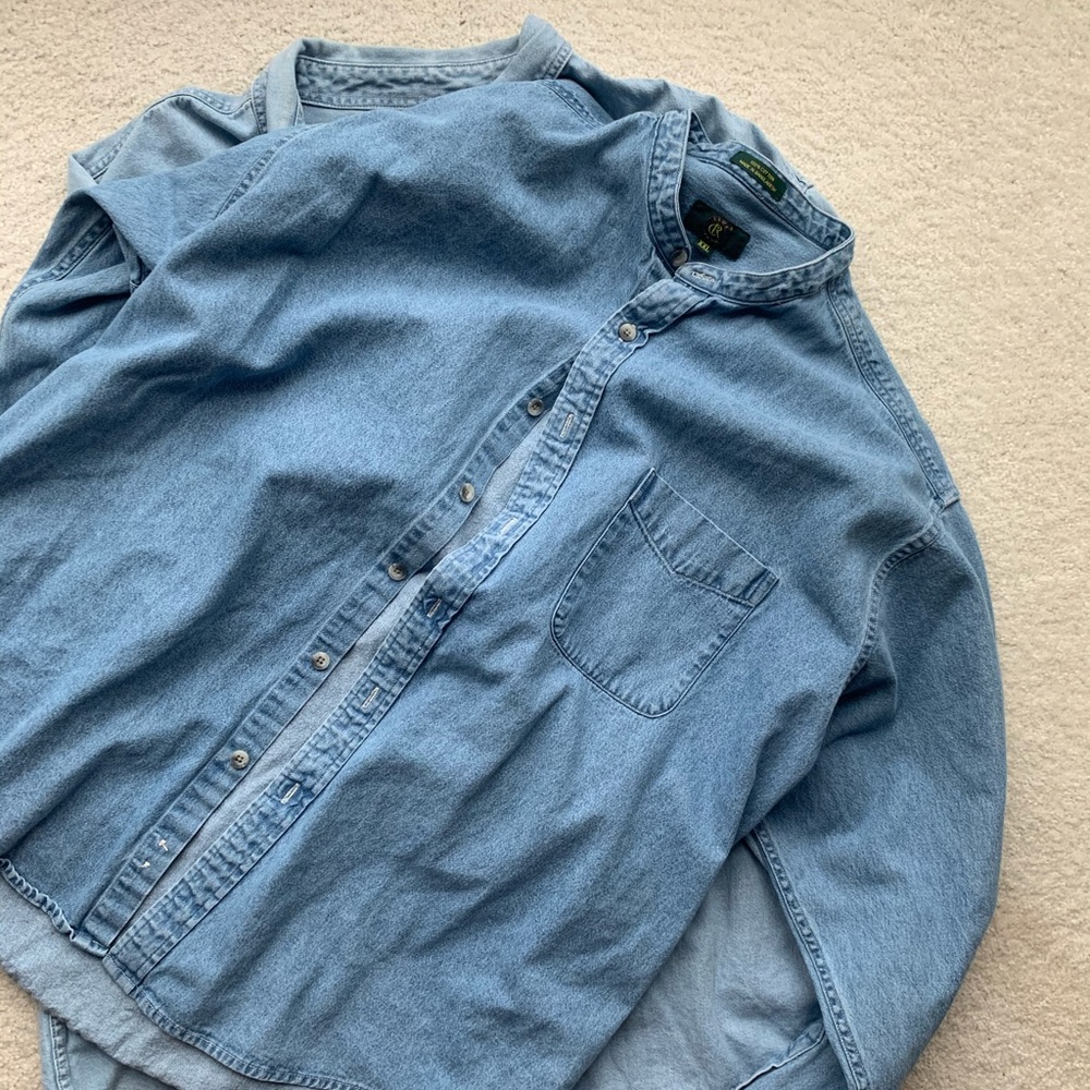 VINTAGE denim button up